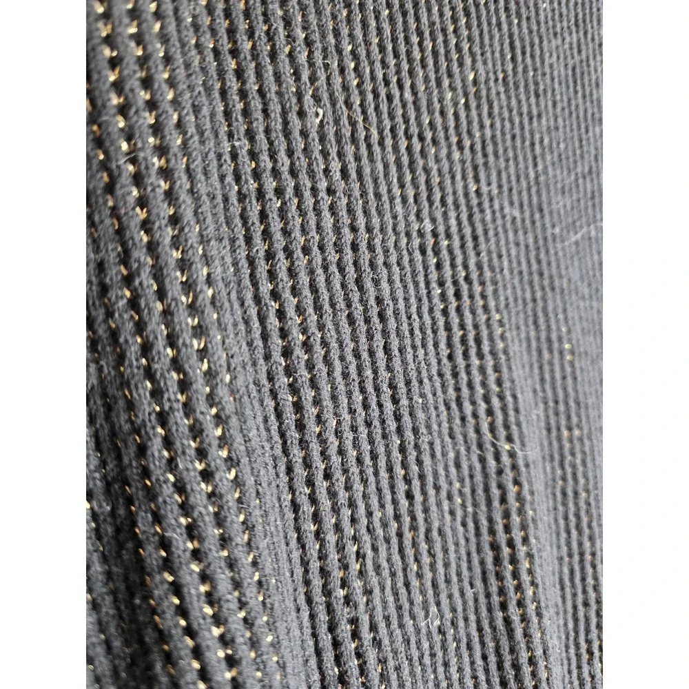 Splendid Black Knit Metallic Thread Pullover Sweater‎ Women's Small